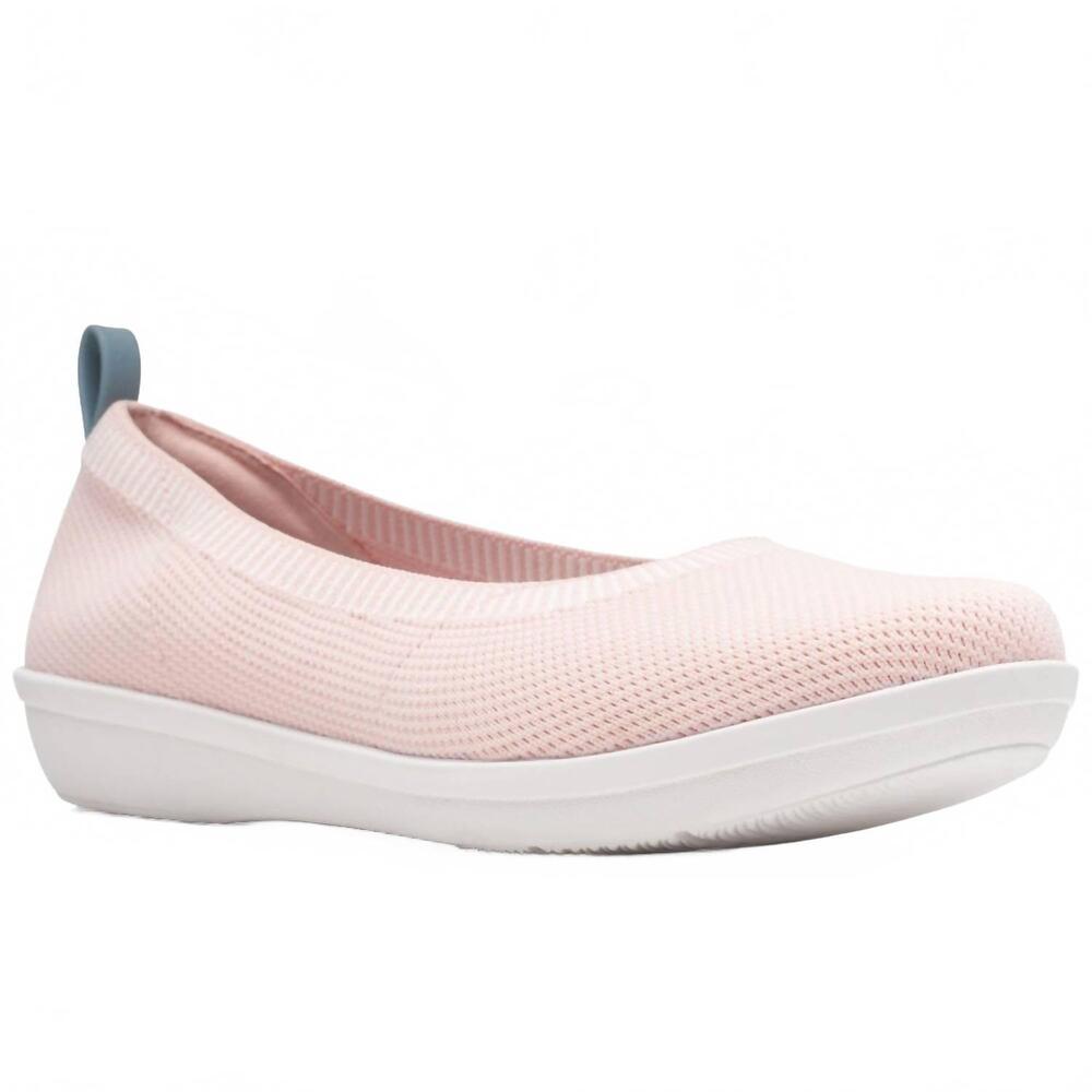 NEW CLARKS women's ayla paige ballet shoes in light pink
